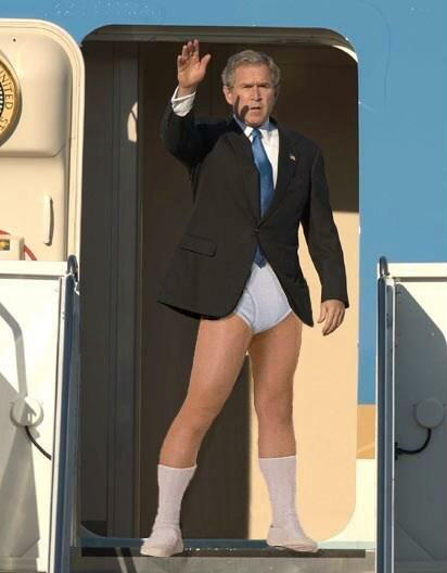 Président Bush en culottes!