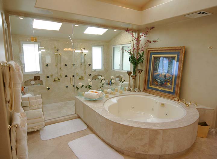 Salle de bain, résidence luxueuse