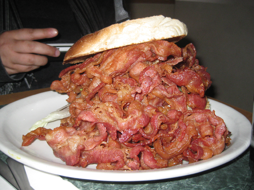 Hamburger bacon
