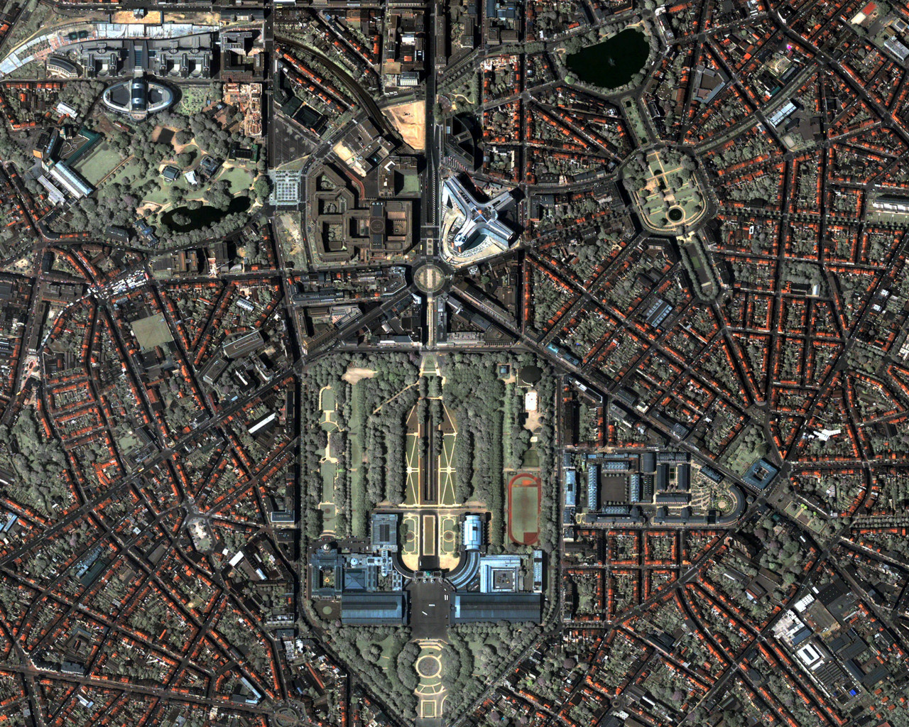 Photo satellite de Bruxelles