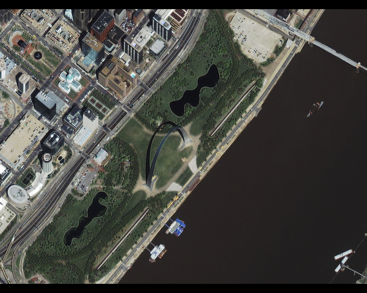 Image satellite de Saint-Louis au Missouri