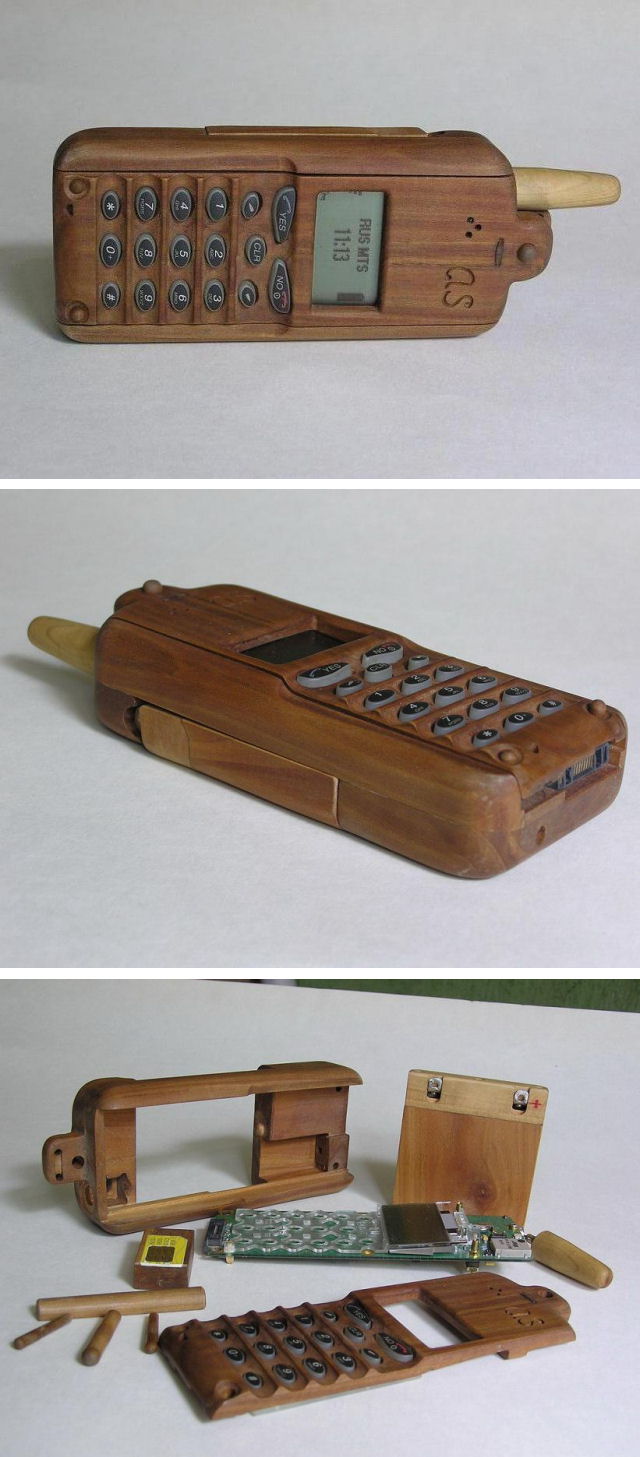 cellulaire en bois