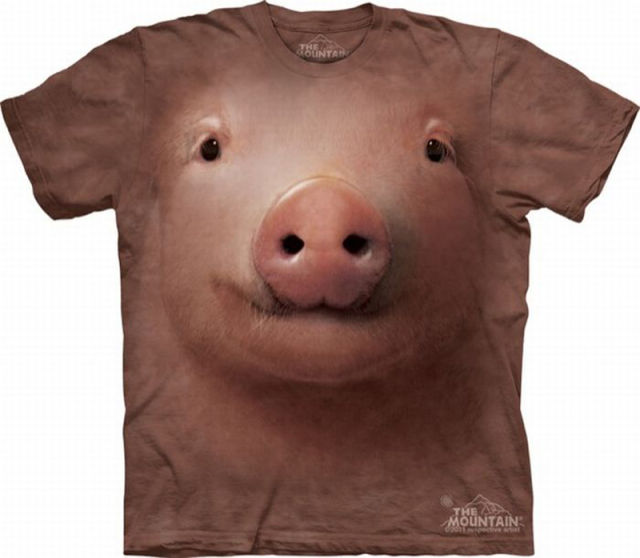 t-shirt de cochon